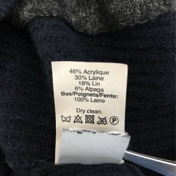 Madewell Cardigan Sweater Gray Blue Color Block M - Picture 7 of 7